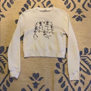 brandy melville skeleton sweater